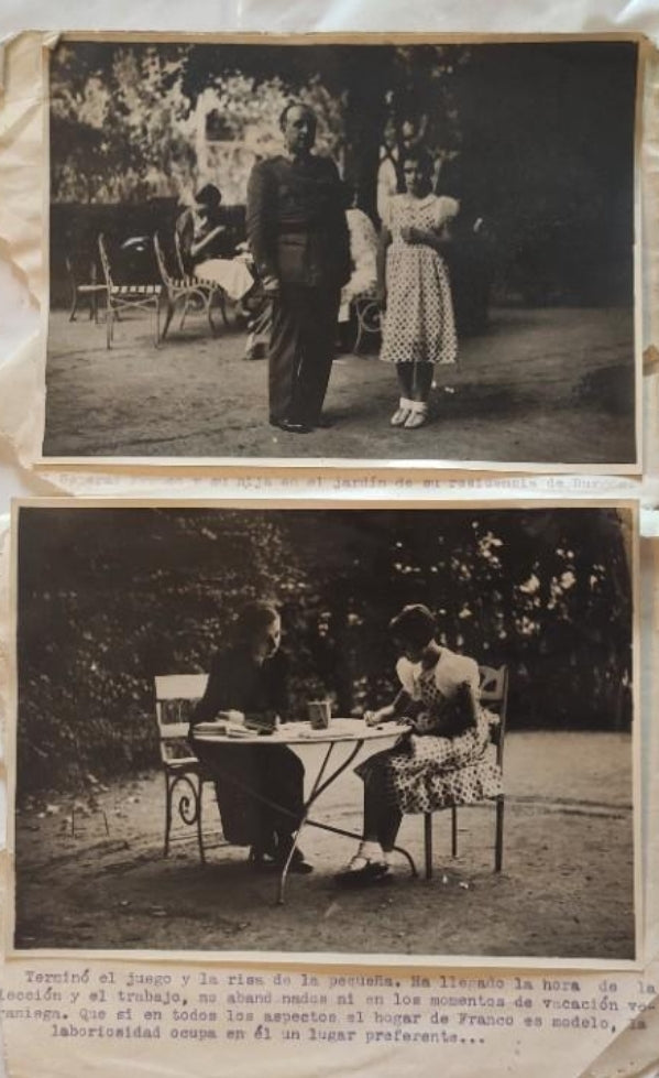 Two personal photographs of Franco's early period