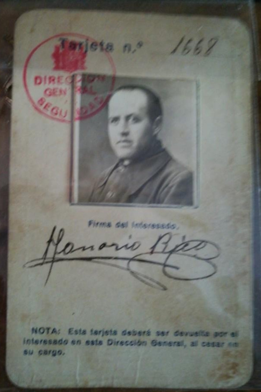 Republican security force card 1937