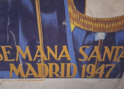 Acuarela de cartel de Madrid