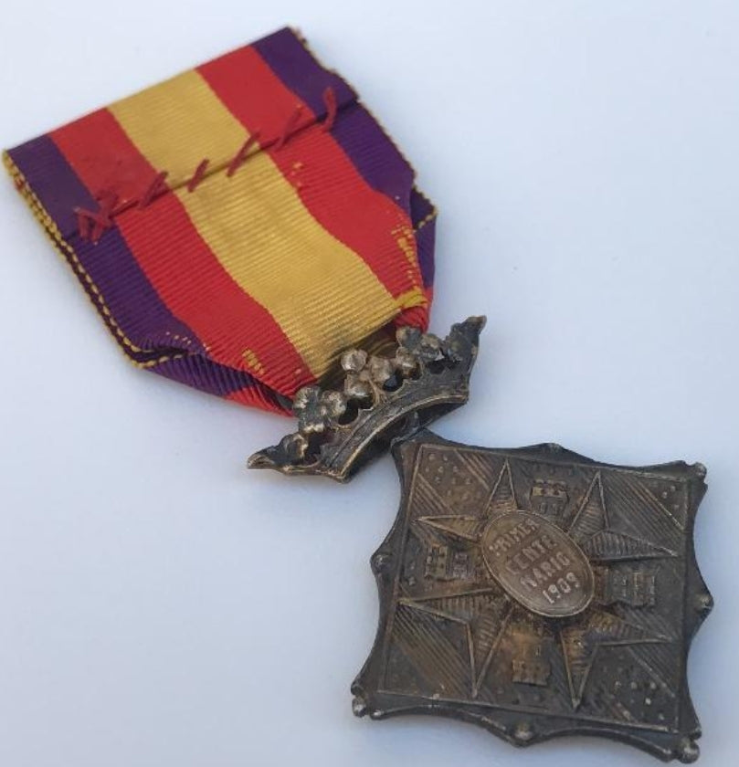 Medal for the centenary of the Battle of Gerona. Silver category.