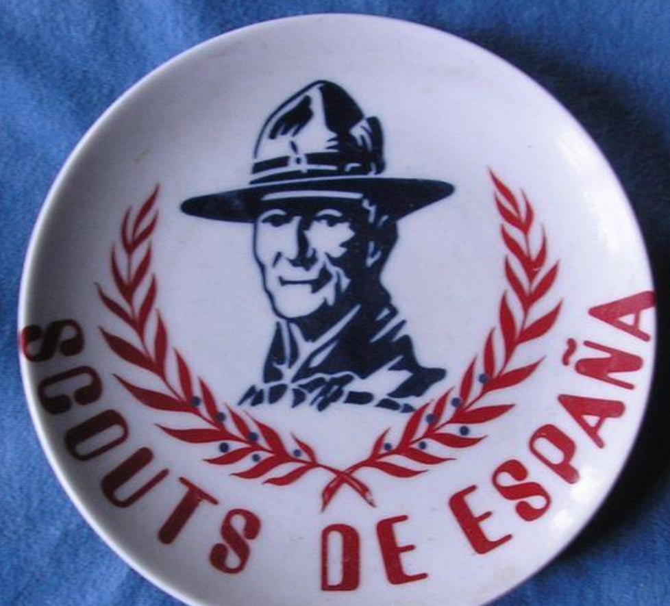 Pequeña placa conmemorativa de los Boy Scouts Españoles. I 