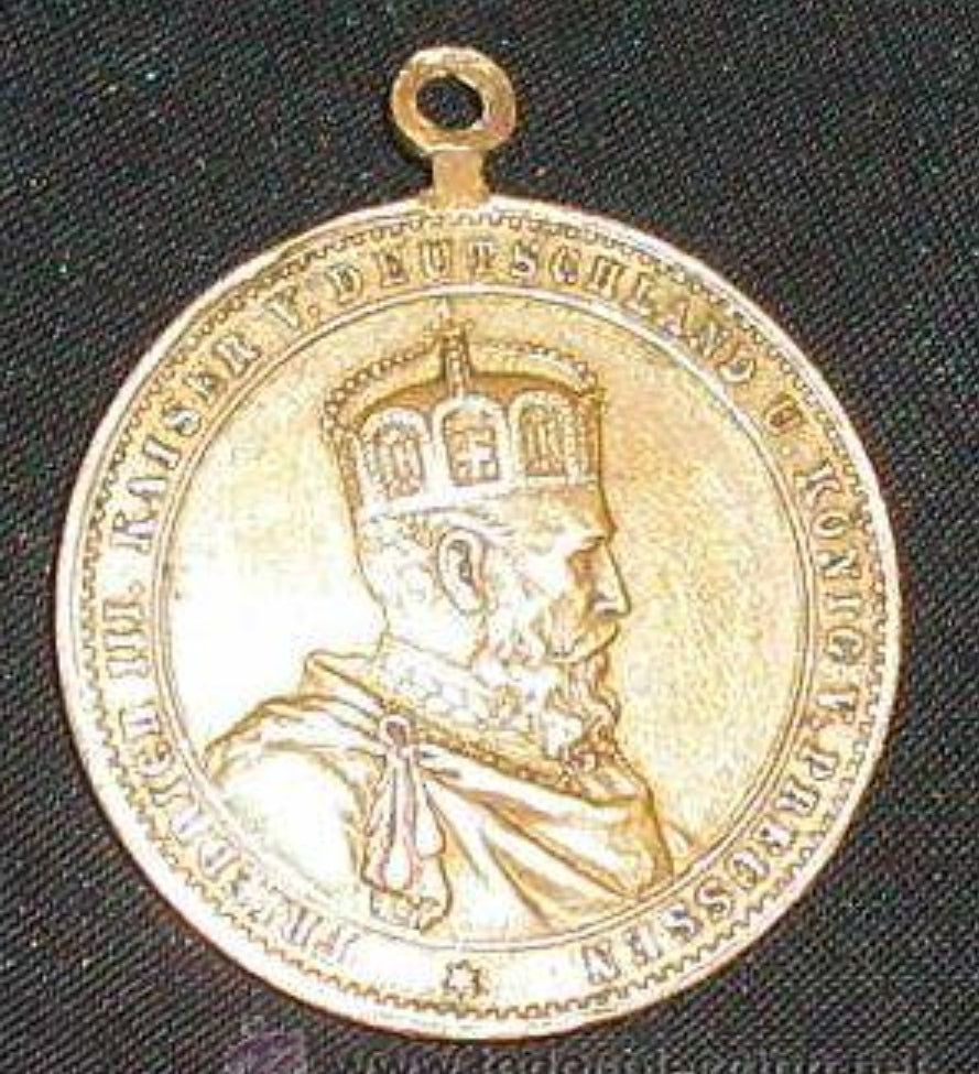 Prussian medal commemorating Kaiser Friedrich III.