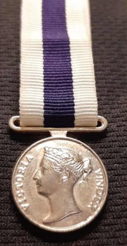 Miniatura de medalla de campaña británica. 