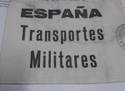 Pulsera “transportes militares” de la Guerra Civil 
