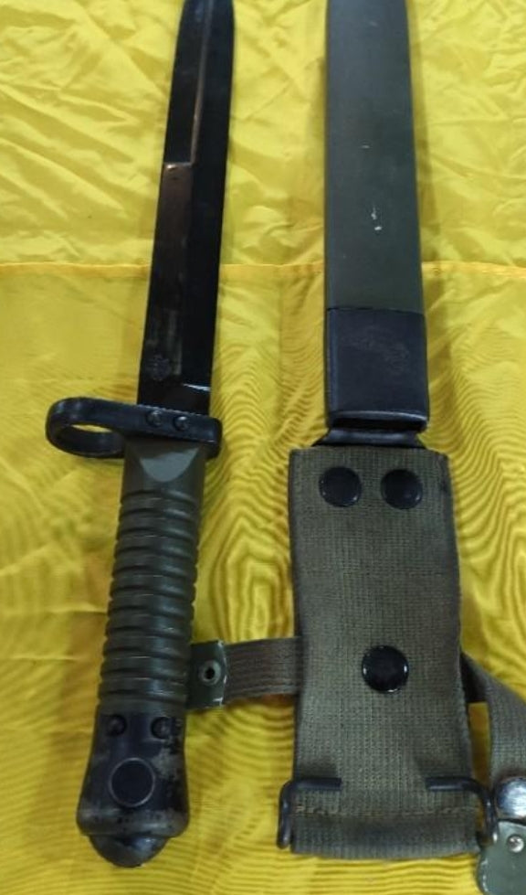 Old model army bayonet for cetme