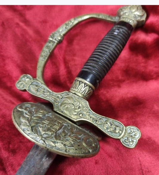 Civil guard belt sword from the period of Alfonso XIII republicanized