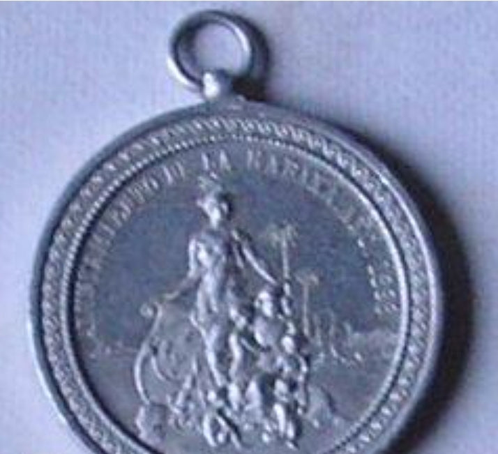 Medal of the Blockade of Havana during the Cuban War 1896-98, in aluminum.