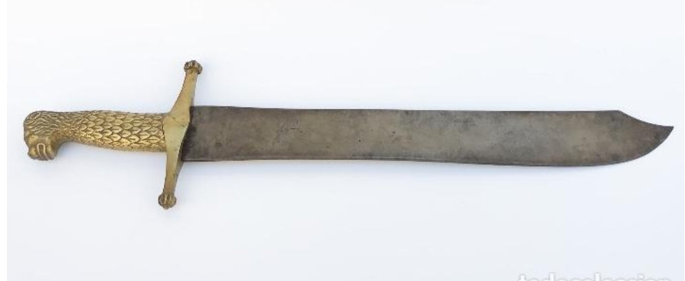 Regulatory Spanish infantry machete from the time of Isabel II.