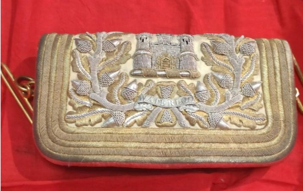 British captain's sabretache 1856 of innskilling dragoons unit