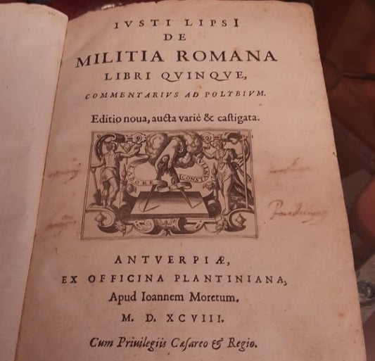 Rare 17th century book about the Western Roman Empire “Militia Romana”