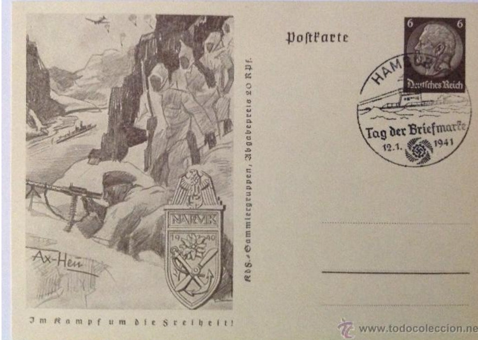 Postcard III Reich - Narvik - uncirculated