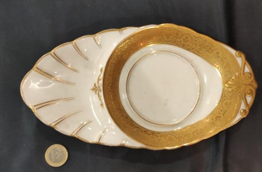 Porcelain with gilt decoration.