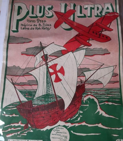 Plus ultra .large leaflet with song