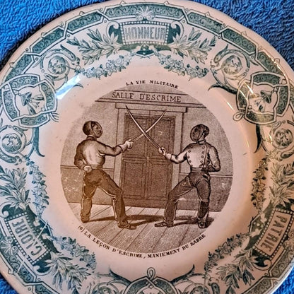 Fencing tableware plate