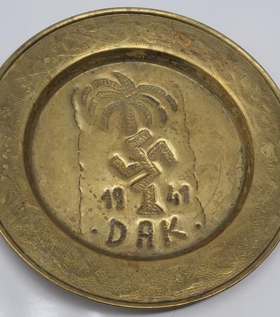 Africakorps Trench Art Dish