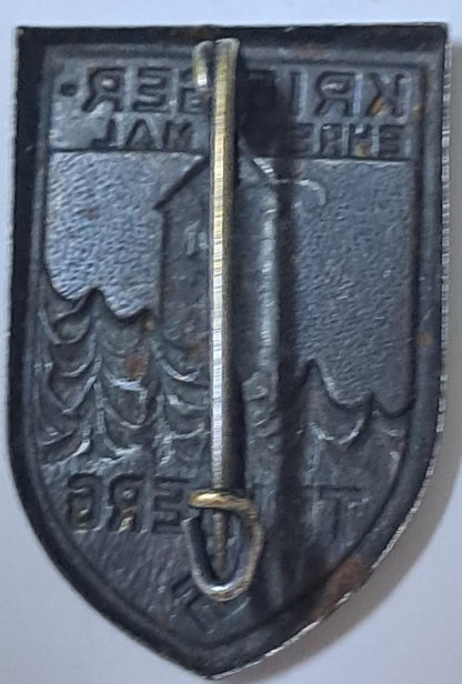 German propaganda plaque