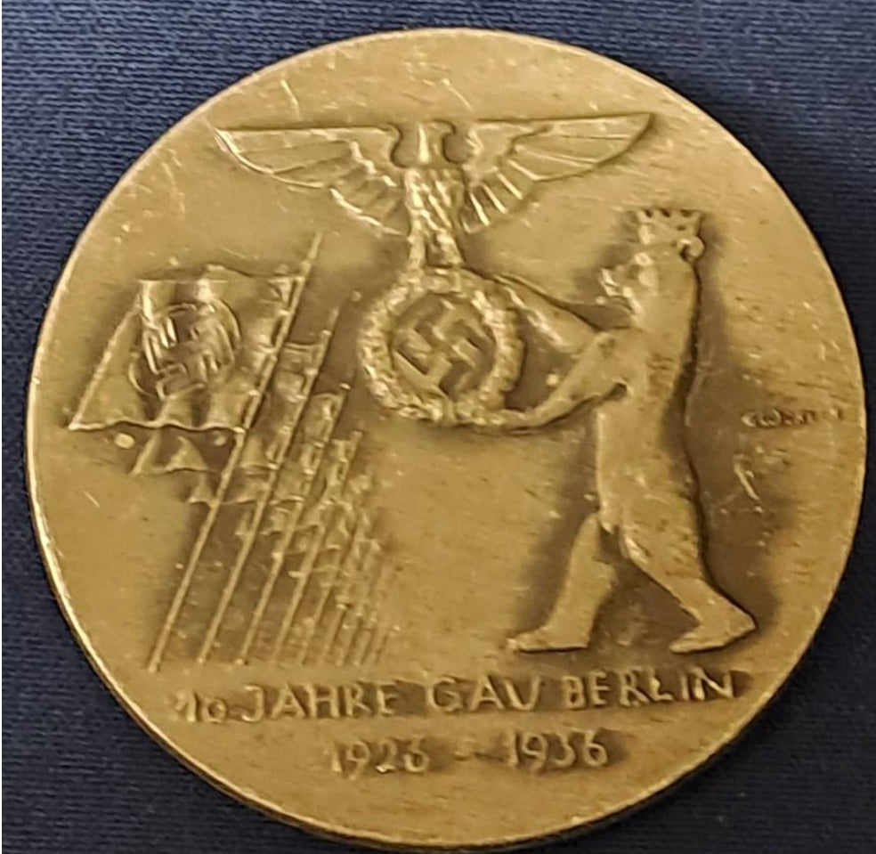 German propaganda plaque