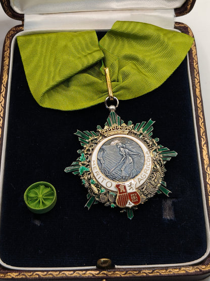 Agricultural Merit Order Neck Medal. Spain Franco's Period
