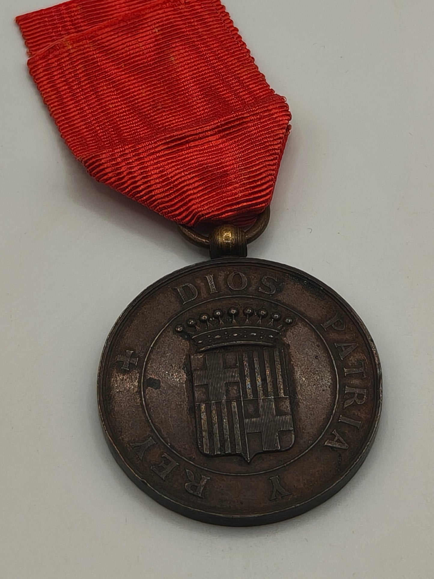 Medalla batalla de Berga Carlista . Carlos VII