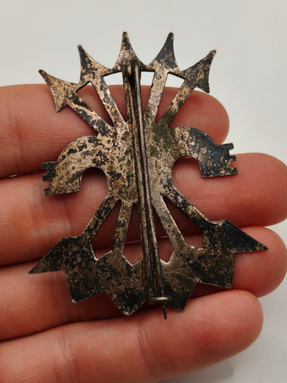 Insignia flechas falange. Época guerra civil española.
