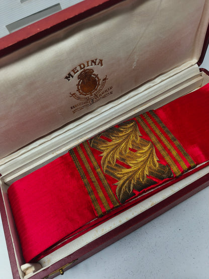 Fajín de General gala época monarquía española. Con caja