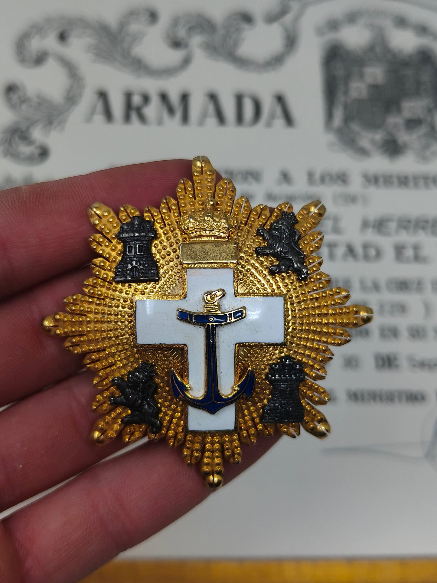 Großkreuz des Marineverdienstordens in Weiß mit Diplom