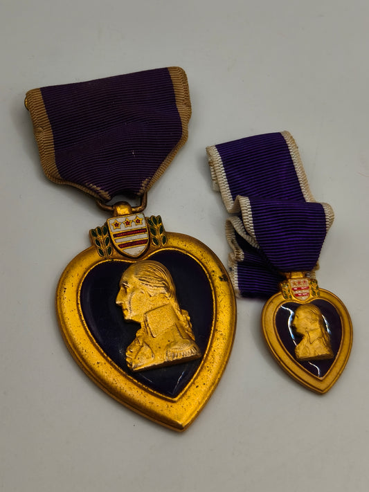 Medalla Corazón Purpura con Mini. USA