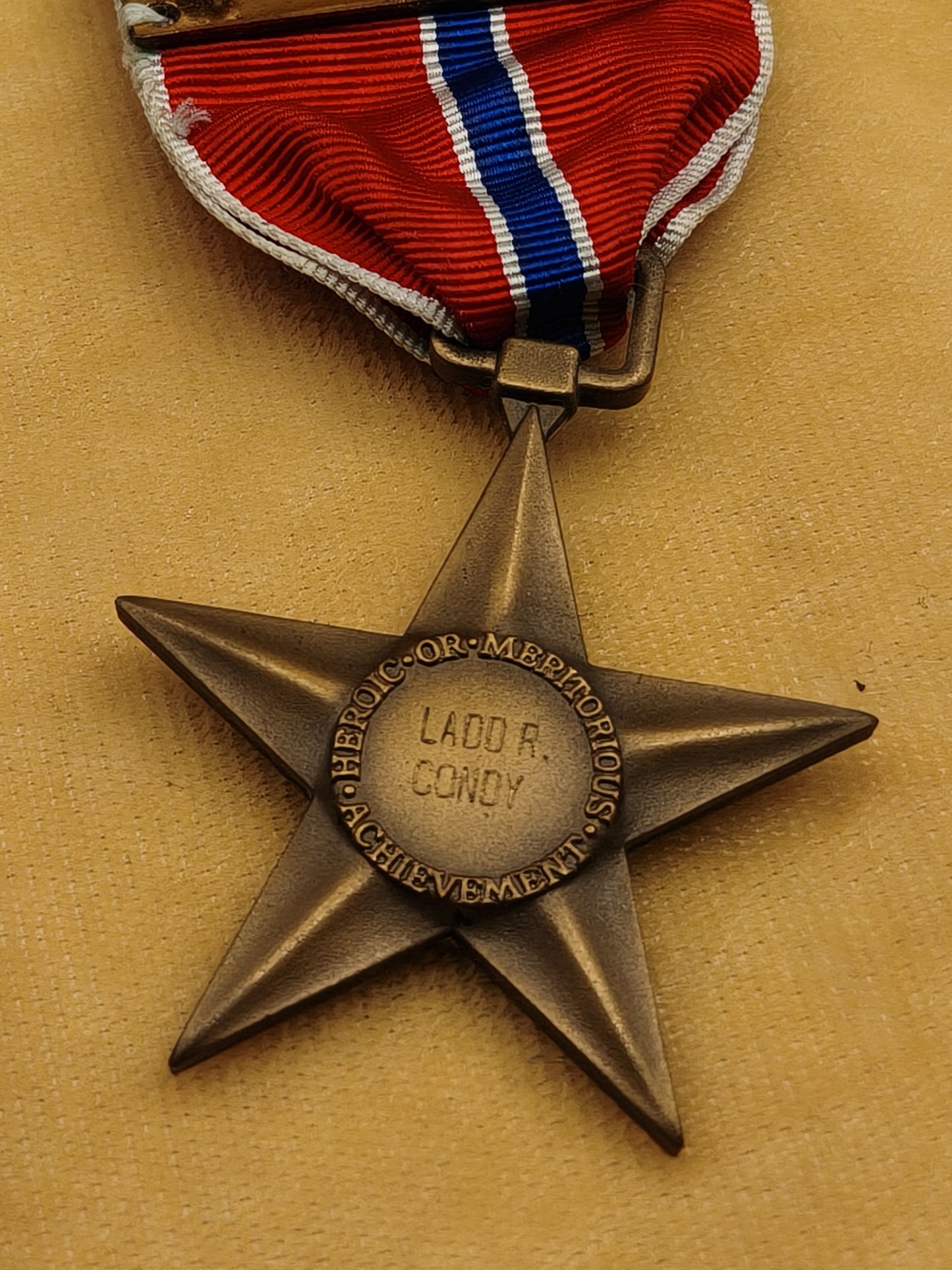 Medalla de la Orden bronce Star. Con nombre. USA