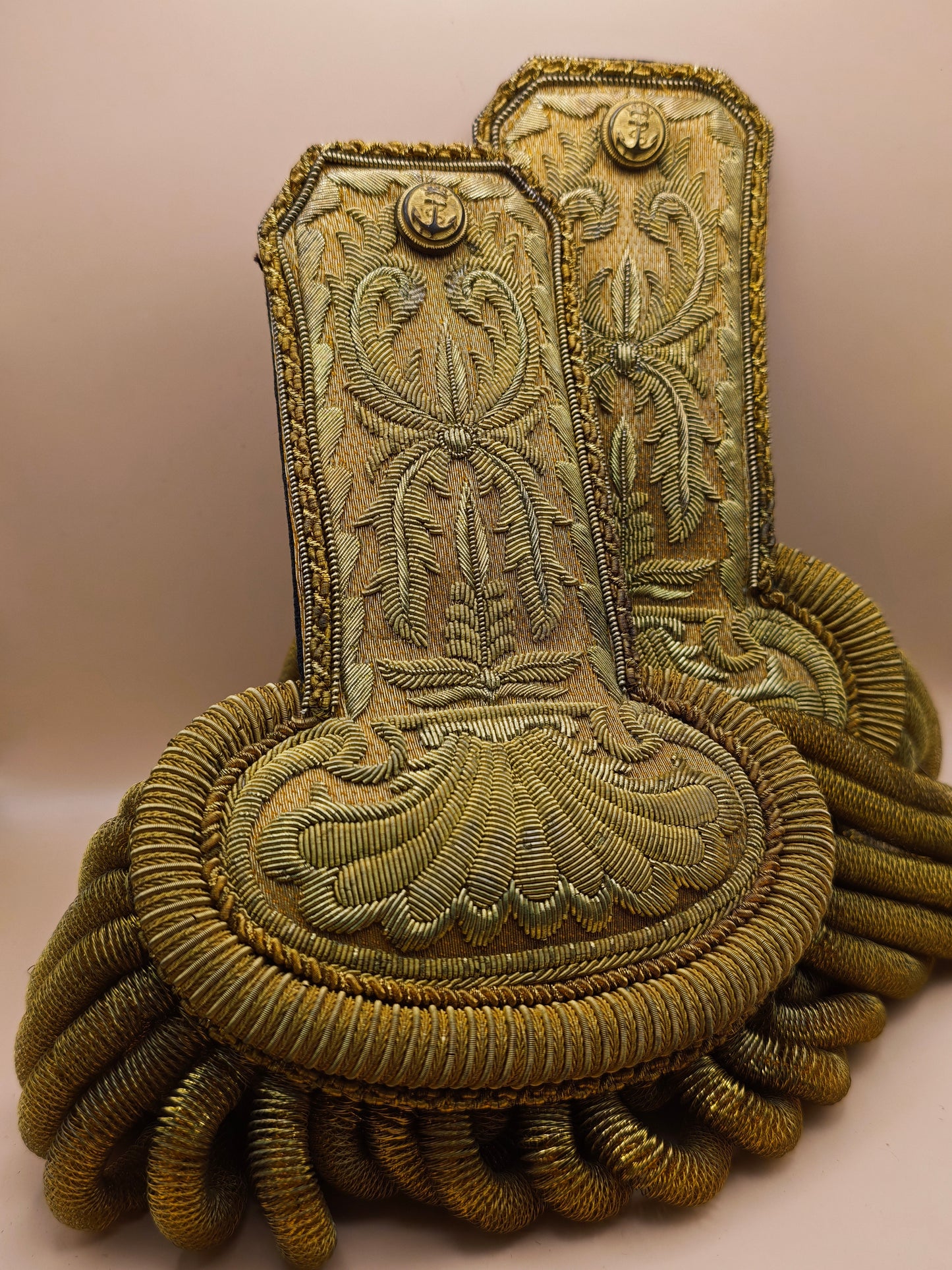 Hombreras de gala de Almirante hilo de oro