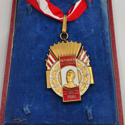 Order of Ayacucho, Commander Medal Class. Republic of Peru.
