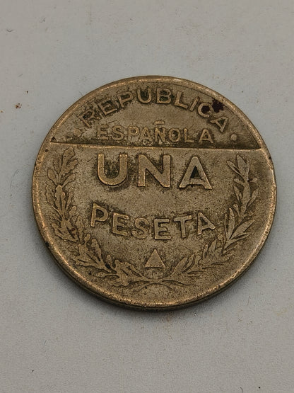 Consejo de Santander, Palencia y Burgos. Moneda 1 peseta. Guerra Civil Española.