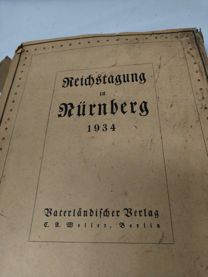 Núremberg Book 1934. IIWW original Germany.