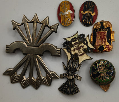 Lot Phalanx Badges. Spanish civil war.