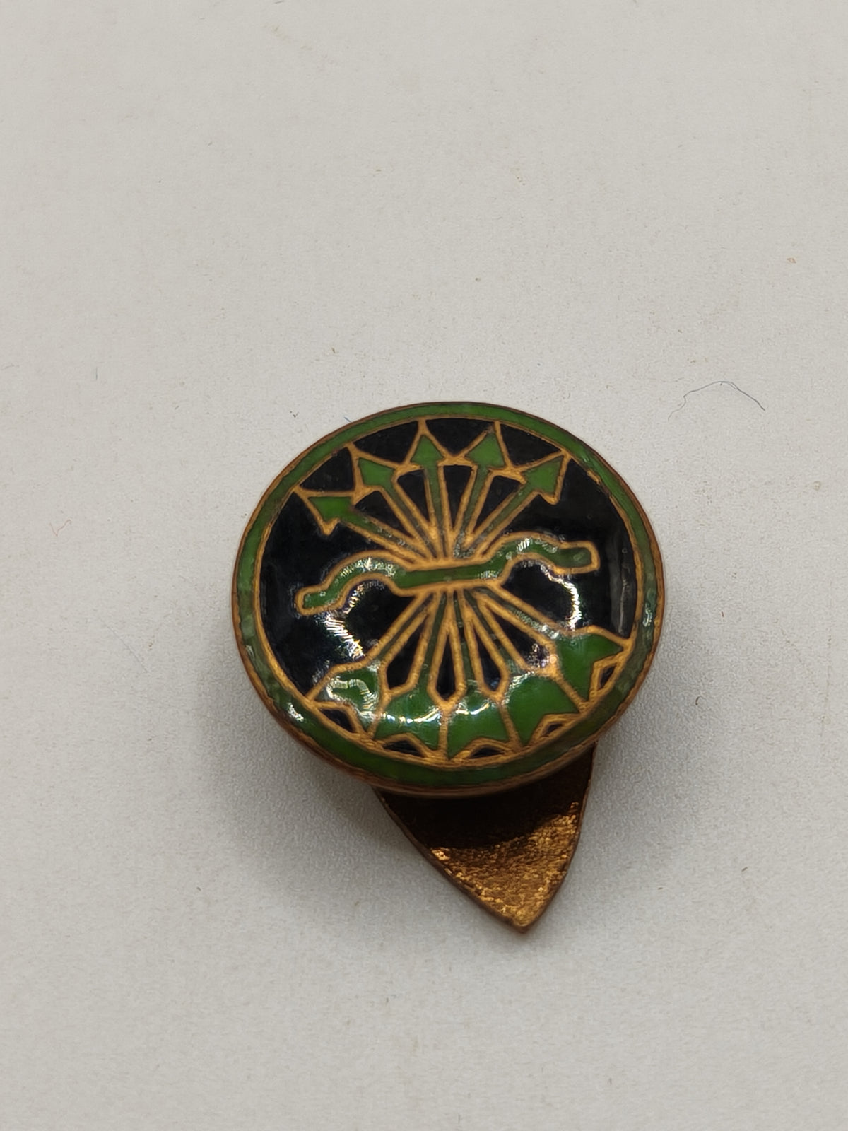 Green Arrows Division Badge. Spanish Civil War
