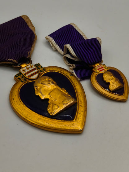 Medalla Corazón Purpura con Mini. USA