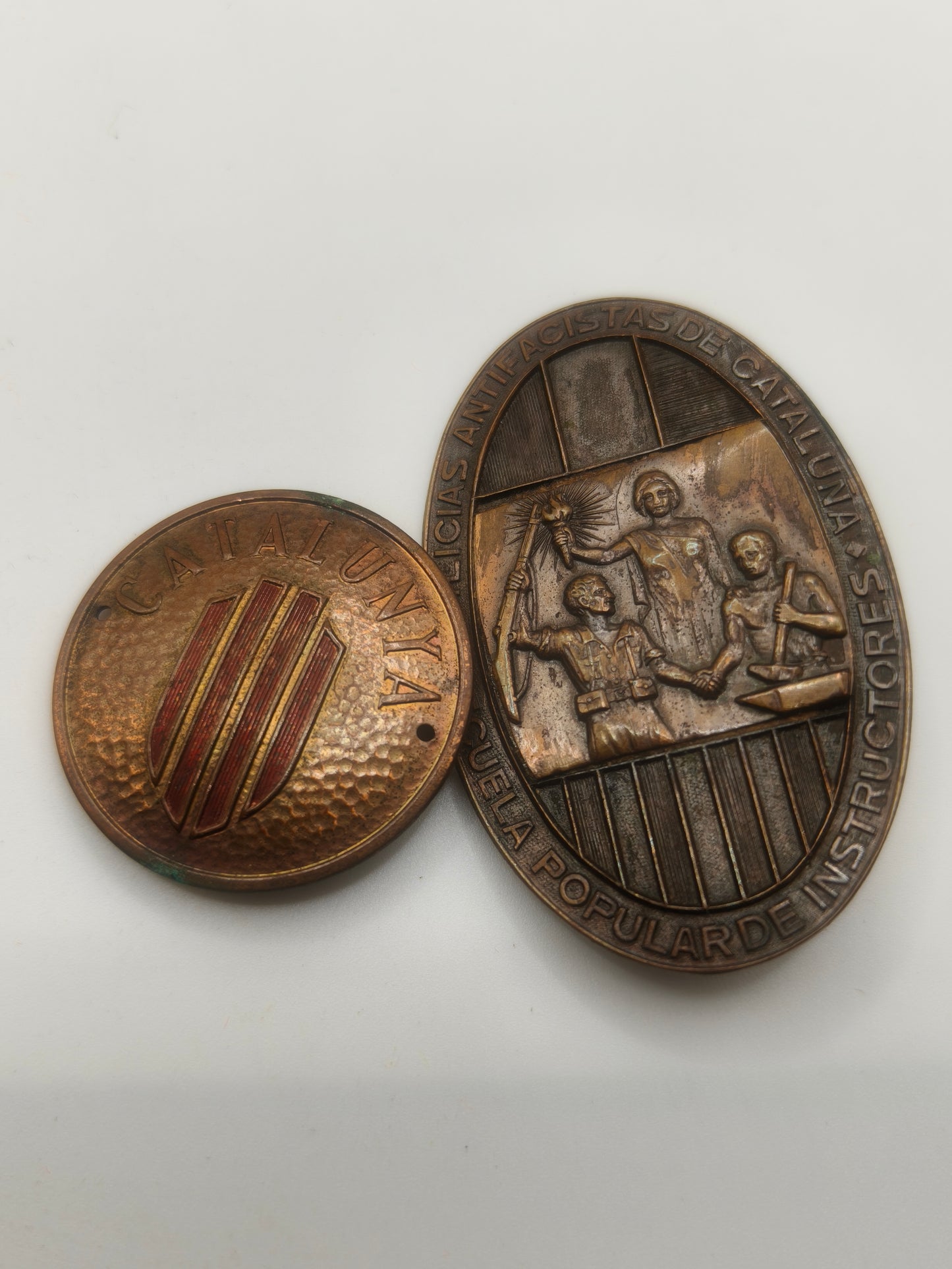 Insignias II República española Ferrocarriles Cataluña