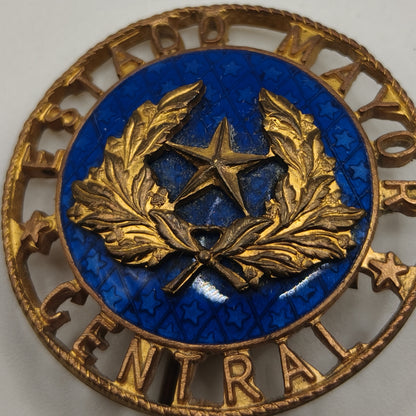 General Staff Badge, enameled and Numbered. Spain.