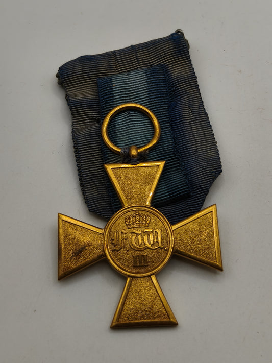 Prussian 25-Year Long Service Cross for Officers. Prussia.
