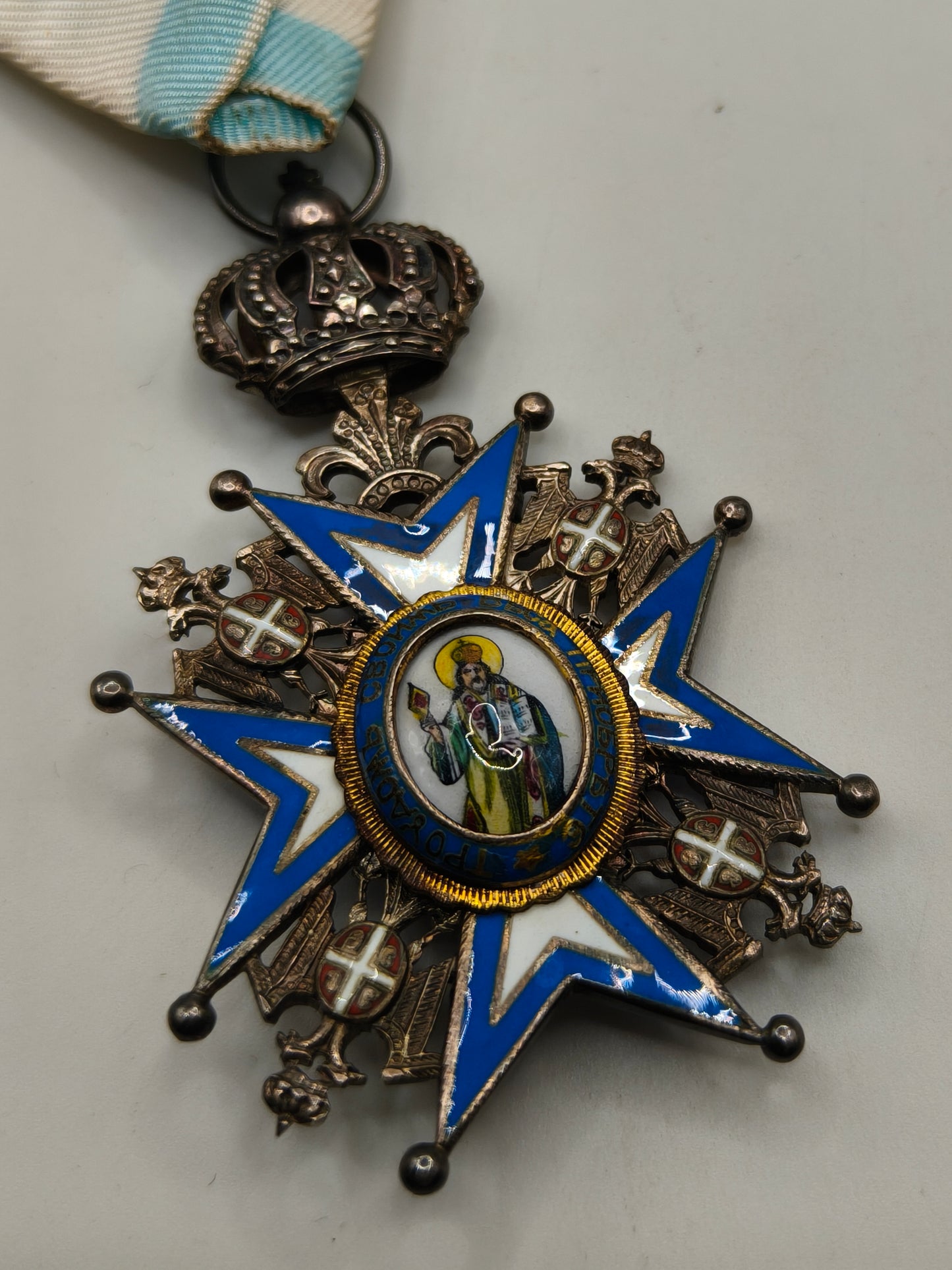 Medalla Orden San Saba. Serbia