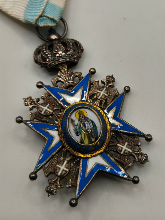 Medalla Orden San Saba. Serbia