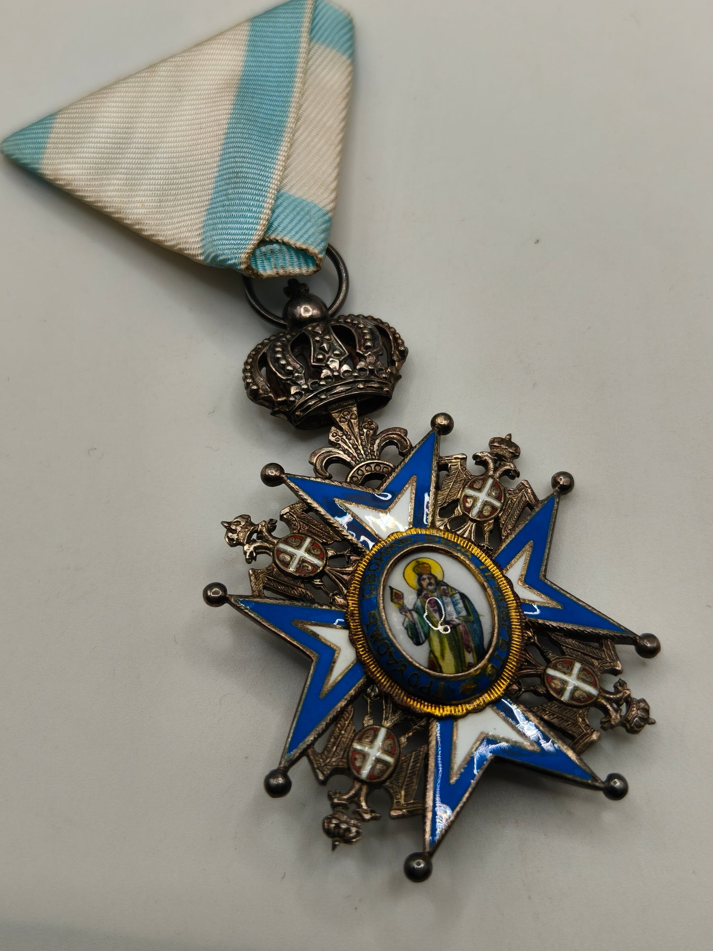Medalla Orden San Saba. Serbia