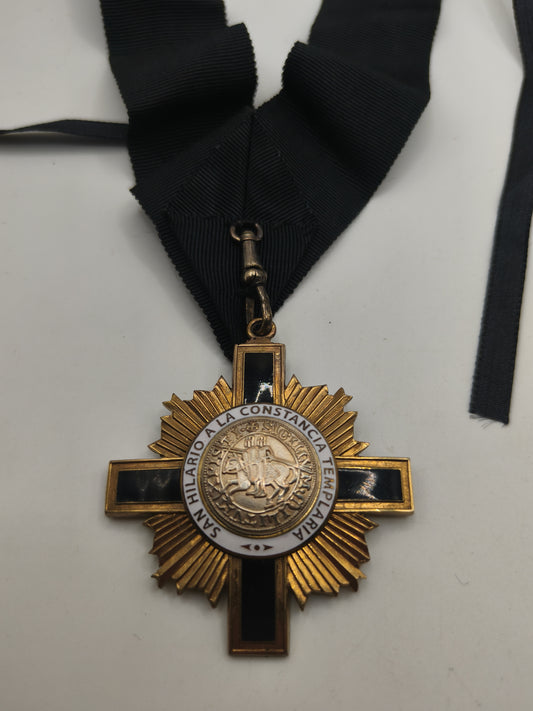 Medal Order of the Knights Templar, San Hilario a la Constancia Templaria. Spain.