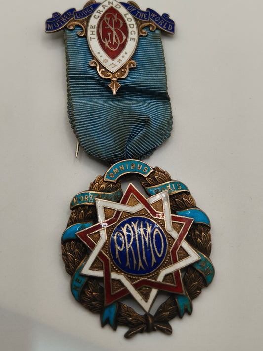 Masonic British medal. Sterling silver.