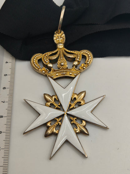 Commander Medal Order of Malta. Italia