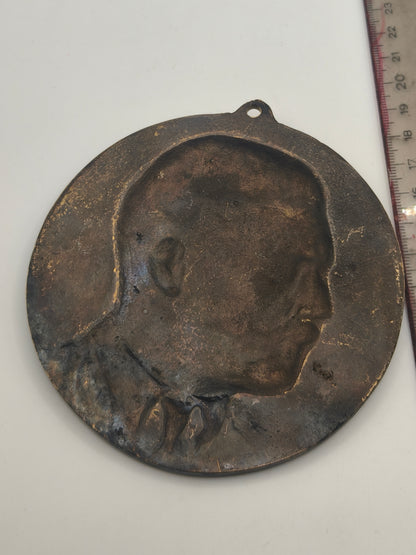 AH IIWW low-relief bust plaque. III reich
