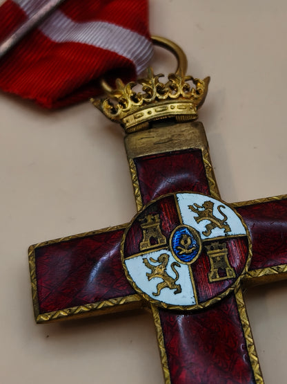 Cruz roja mérito militar. Guerra civil española.