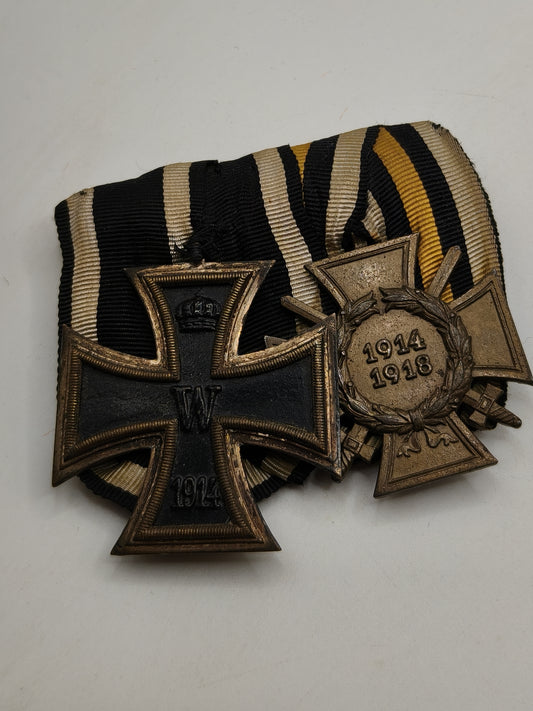 Conjunto Medallas Cruz de hierro y cruz veteranos IWW