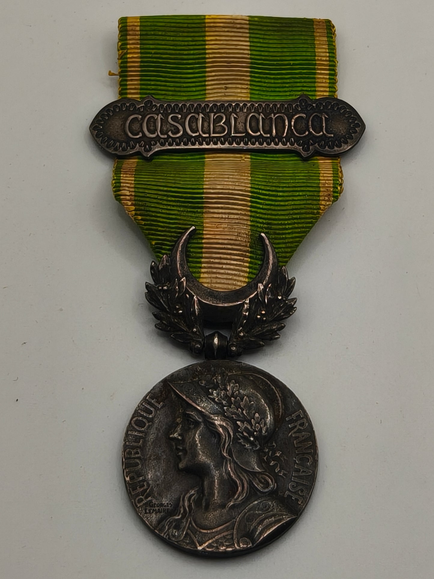 Colonial Casablanca Campaign Medal. France
