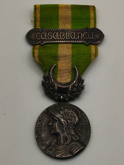 Colonial Casablanca Campaign Medal. France