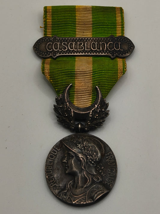 Colonial Casablanca Campaign Medal. France